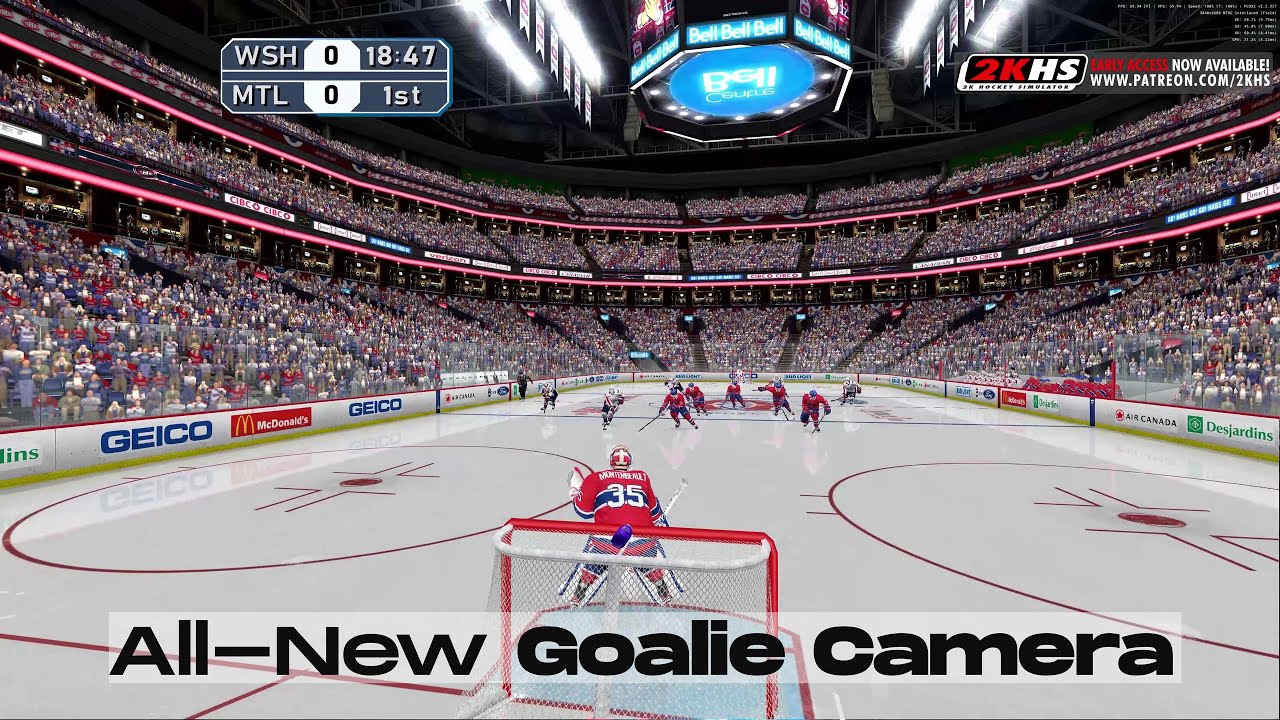 2KHS 2025 (v0.79) | All-New Goalie Camera (Gameplay)