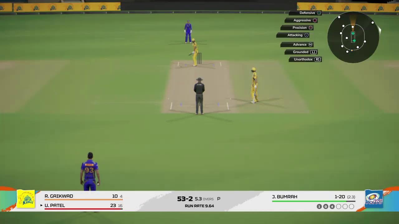 IPL 2026 CSK  VS MI   1st innings #cricket26 Hardest Mode match -1