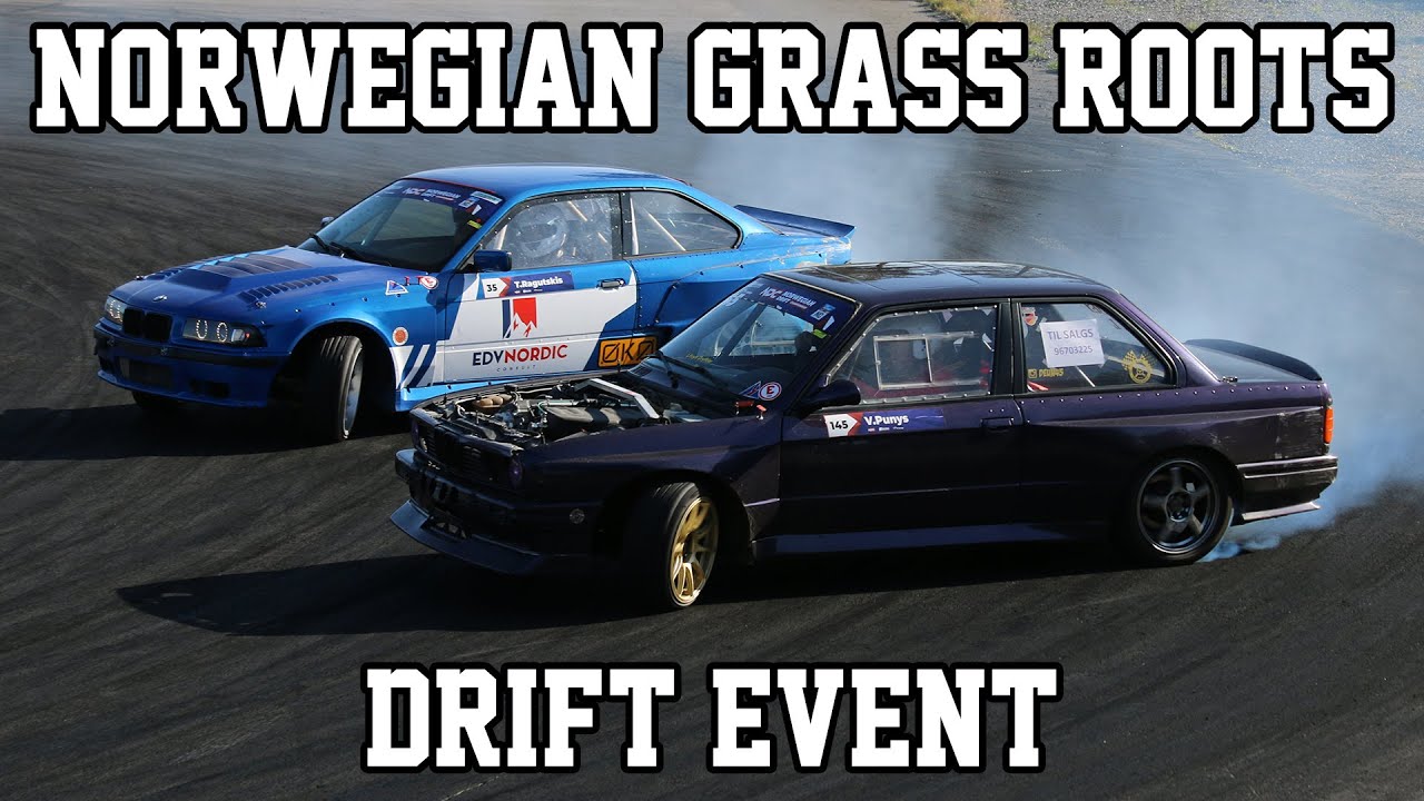Norwegian grassroot drift event... Plenty of missile BMWs