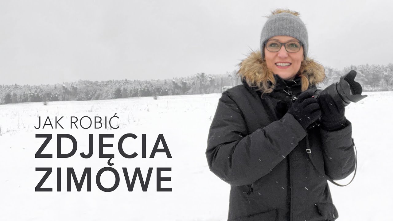 Jak fotografować zimą. Pierwszy śnieg nad rzeką Liwiec.