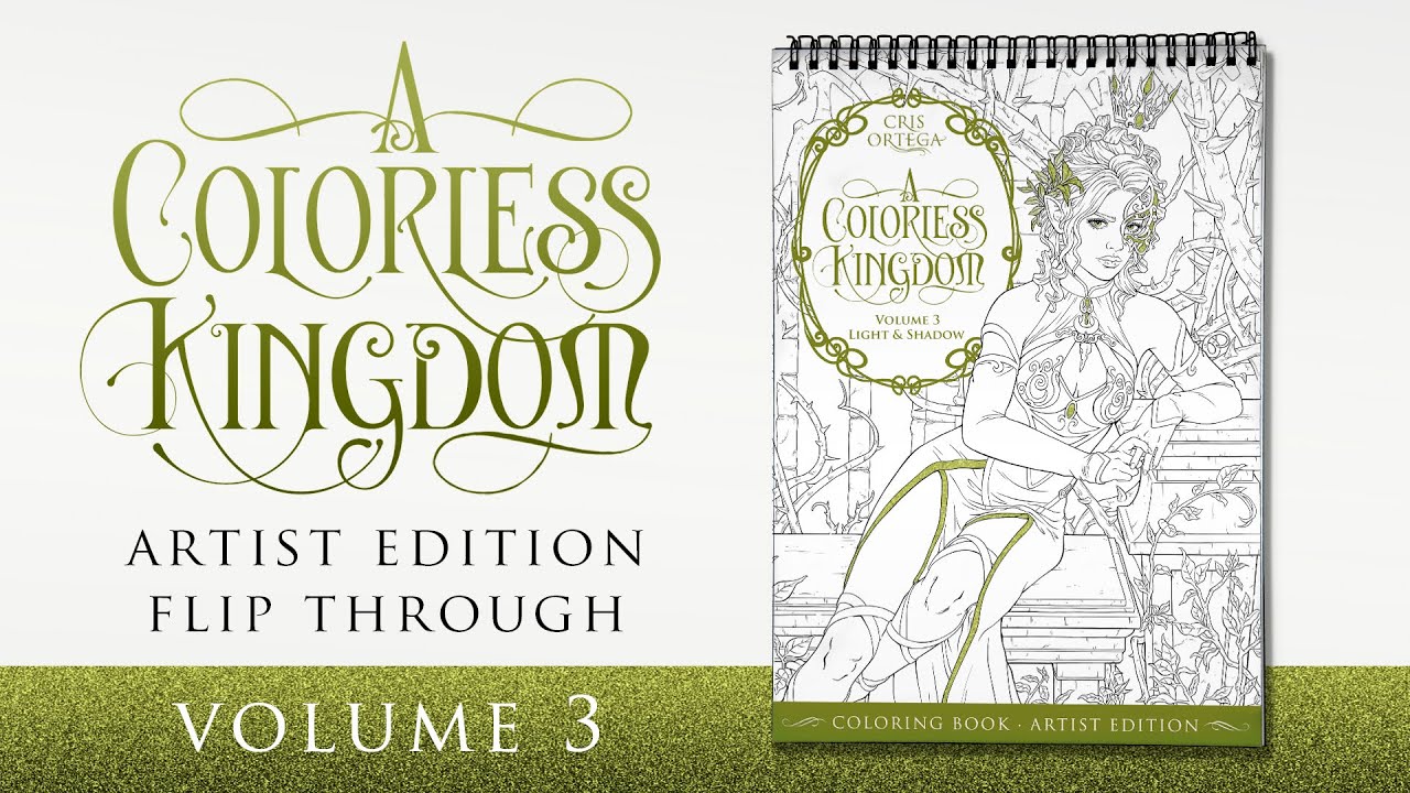 A Colorless Kingdom Vol 3 - Coloring book flip through