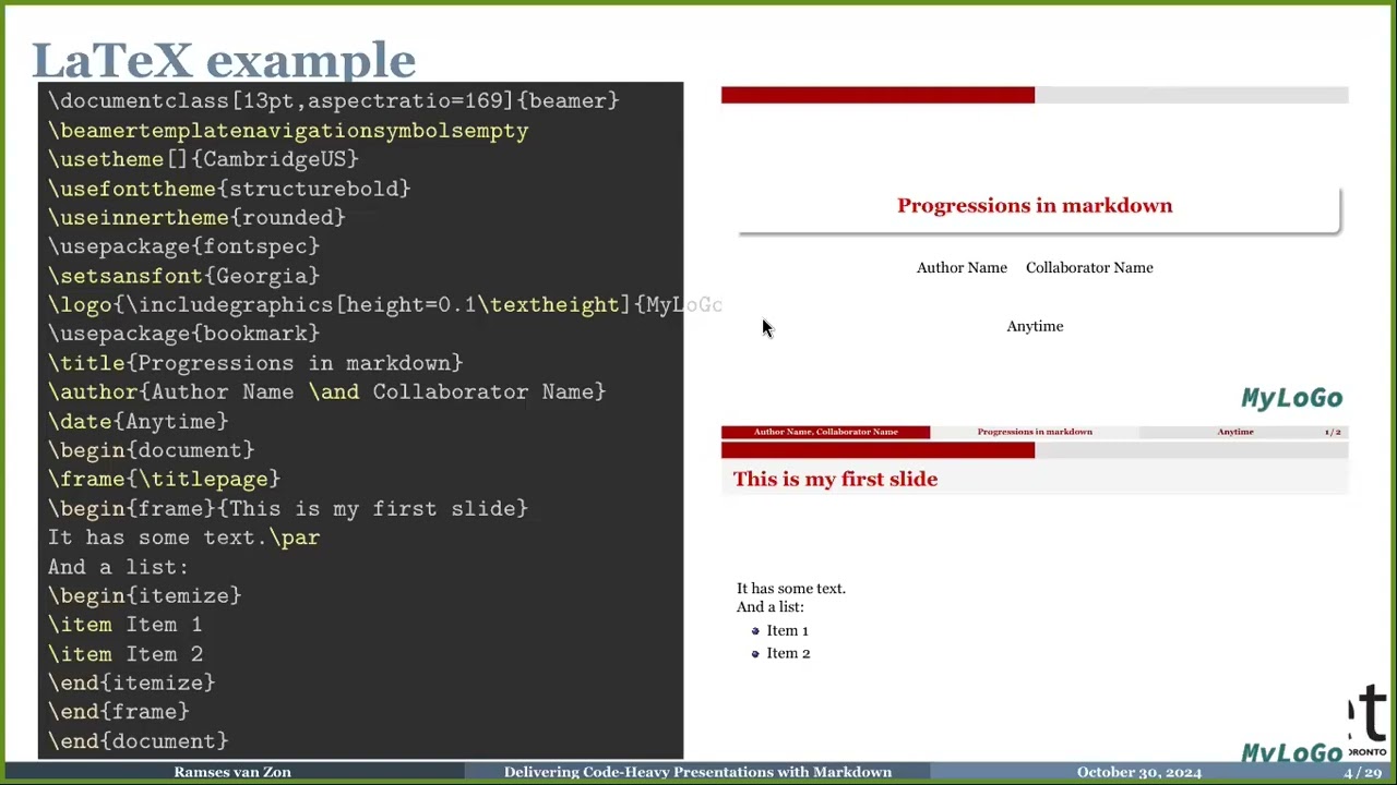 Delivering Code-Heavy Presentations with Markdown