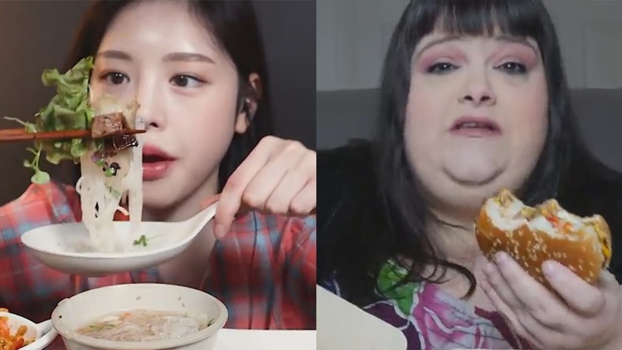 Korean VS American mukbangers