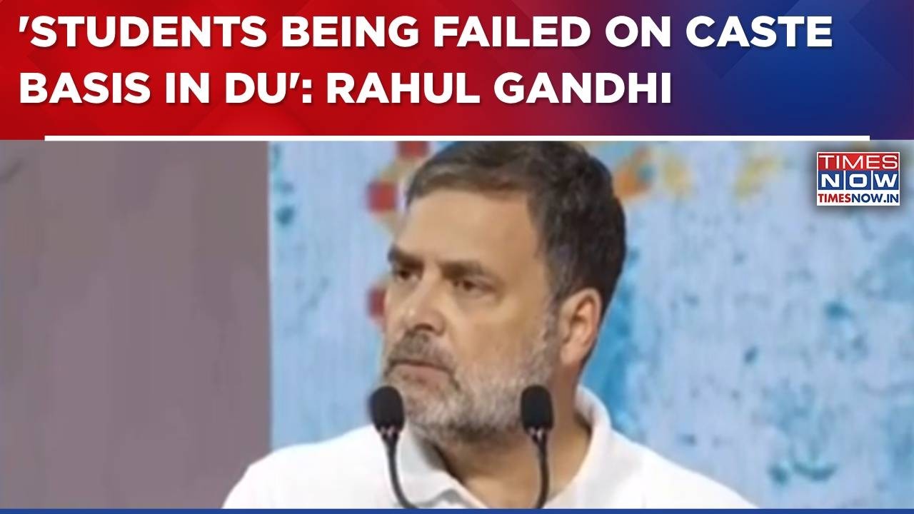 Rahul Gandhi Sparks Debate On Caste In Delhi University: 'Students Are Failed Based On Caste'| WATCH