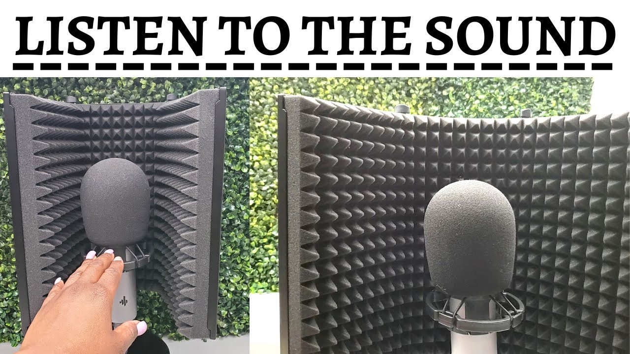Portable Desktop Microphone Isolation Shield Sound Dampening Stand Review