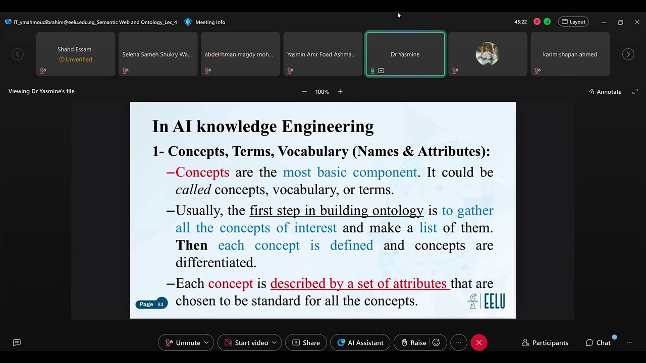 Semantic web lecture - 6 Dr. Yasmin