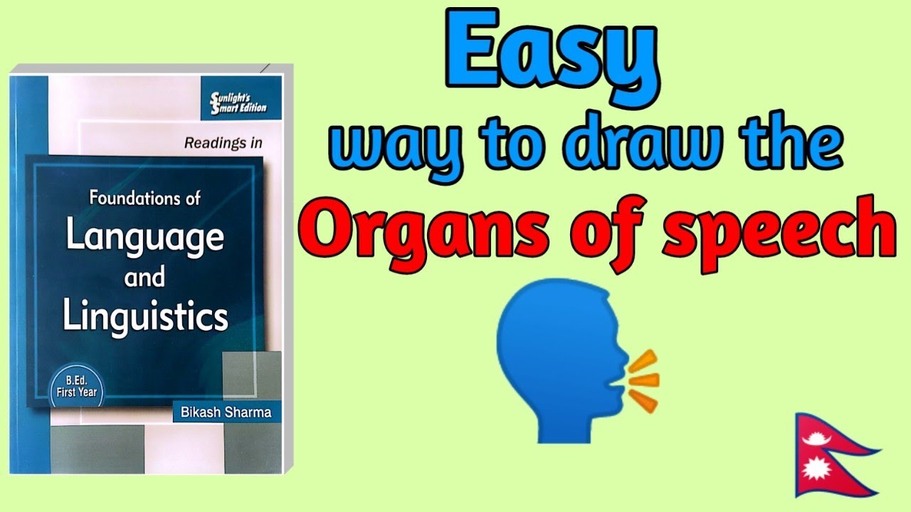 Speech organs बनाउने सजिलो तरीका Language and linguistics (speech organs) by @Bahini ko padhai