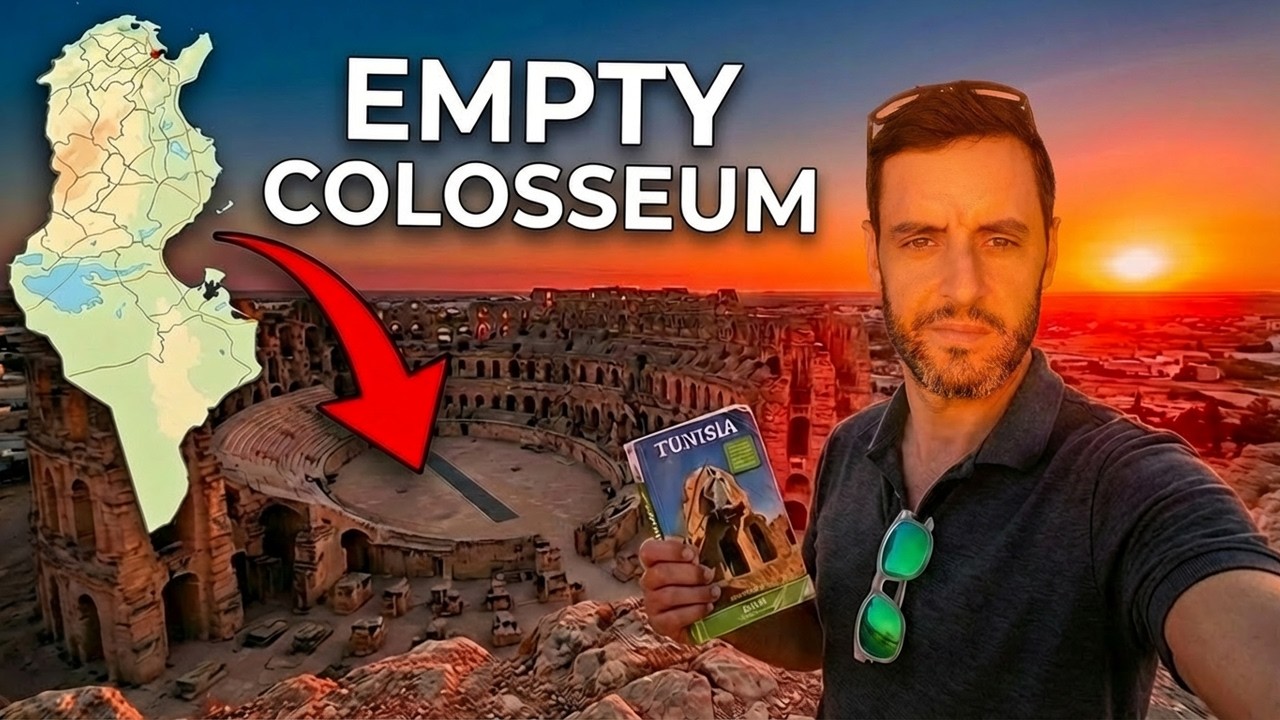 El Jem Roman Amphitheatre 4K (UNESCO World Heritage Site: Ancient Thysdrus, Tunisia, North Africa)