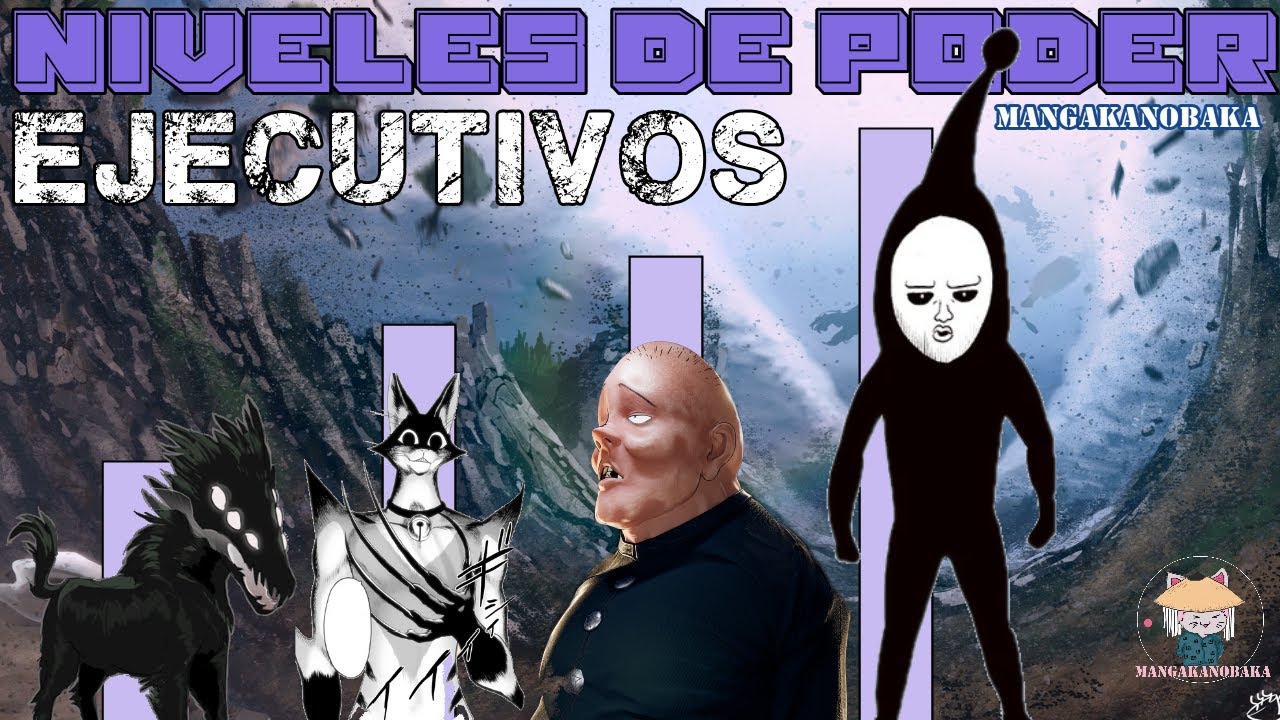 🦇Los 9 EJECUTIVOS de la ASOCIACION DE MONSTRUOS | Niveles de Poder | One Punch Man