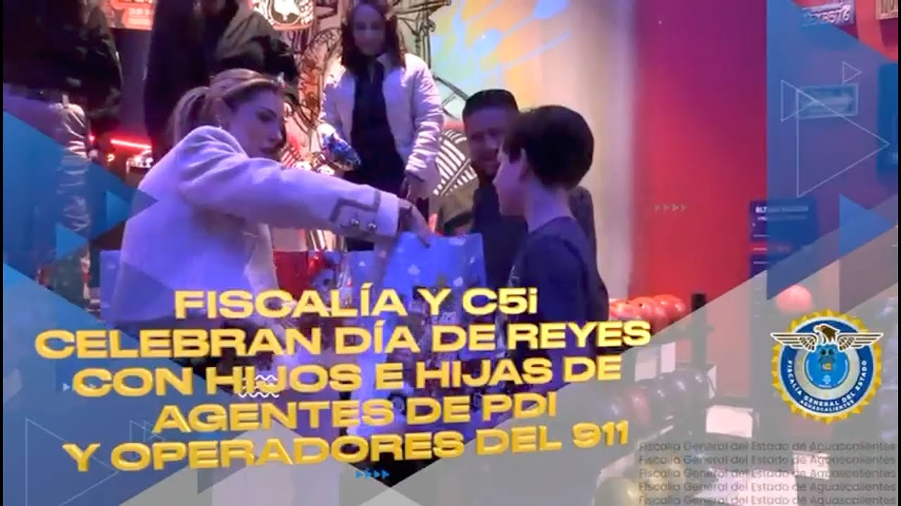 FGEA Y C5I CELEBRAN DÍA DE REYES CON HIJAS E HIJOS DE AGENTES DE INVESTIGACIÓN Y OPERADORES DEL 911