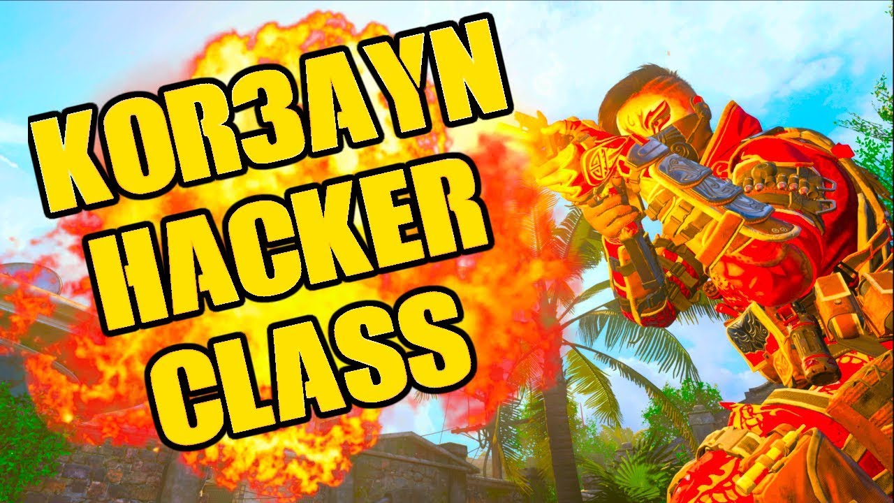 BO4 KOR3AYN SAVAGE HACKER CLASS! HOW CRAZY IS IT?