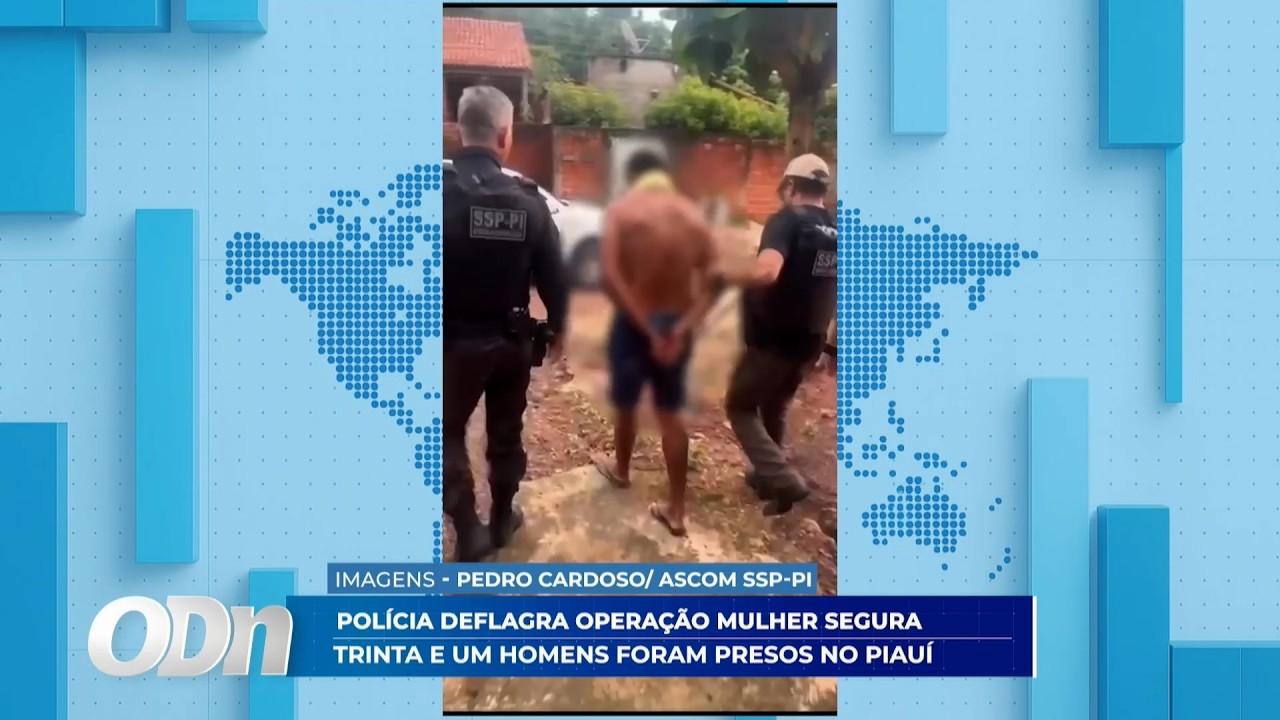 Presos por estupro de vulnerável; SSP PI cumpre mandados de prisão em Teresina e Altos 04 03 2026