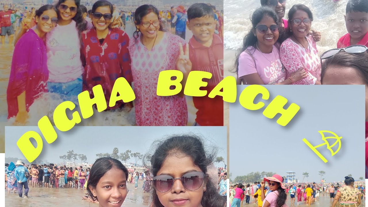 Digha beach 🏖️#late post 2025#full enjoy # santhali kuri
