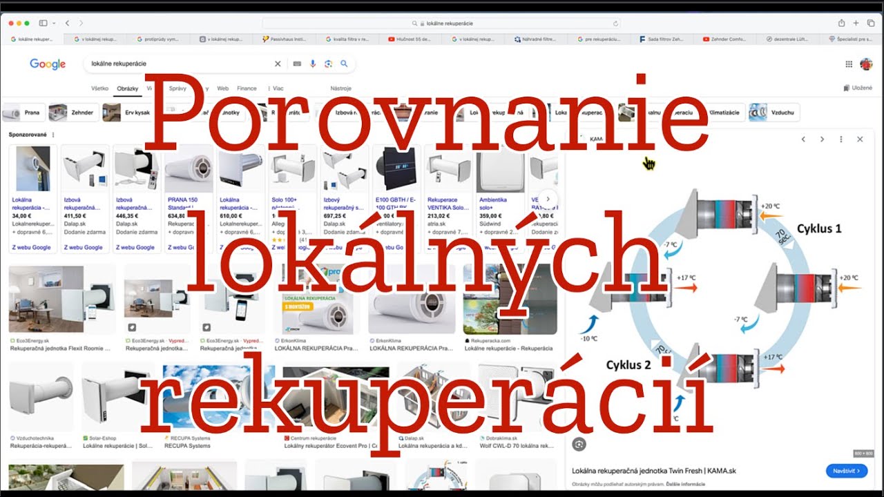 Porovnanie lokálných rekuperácií  9 kľúčových kritérií