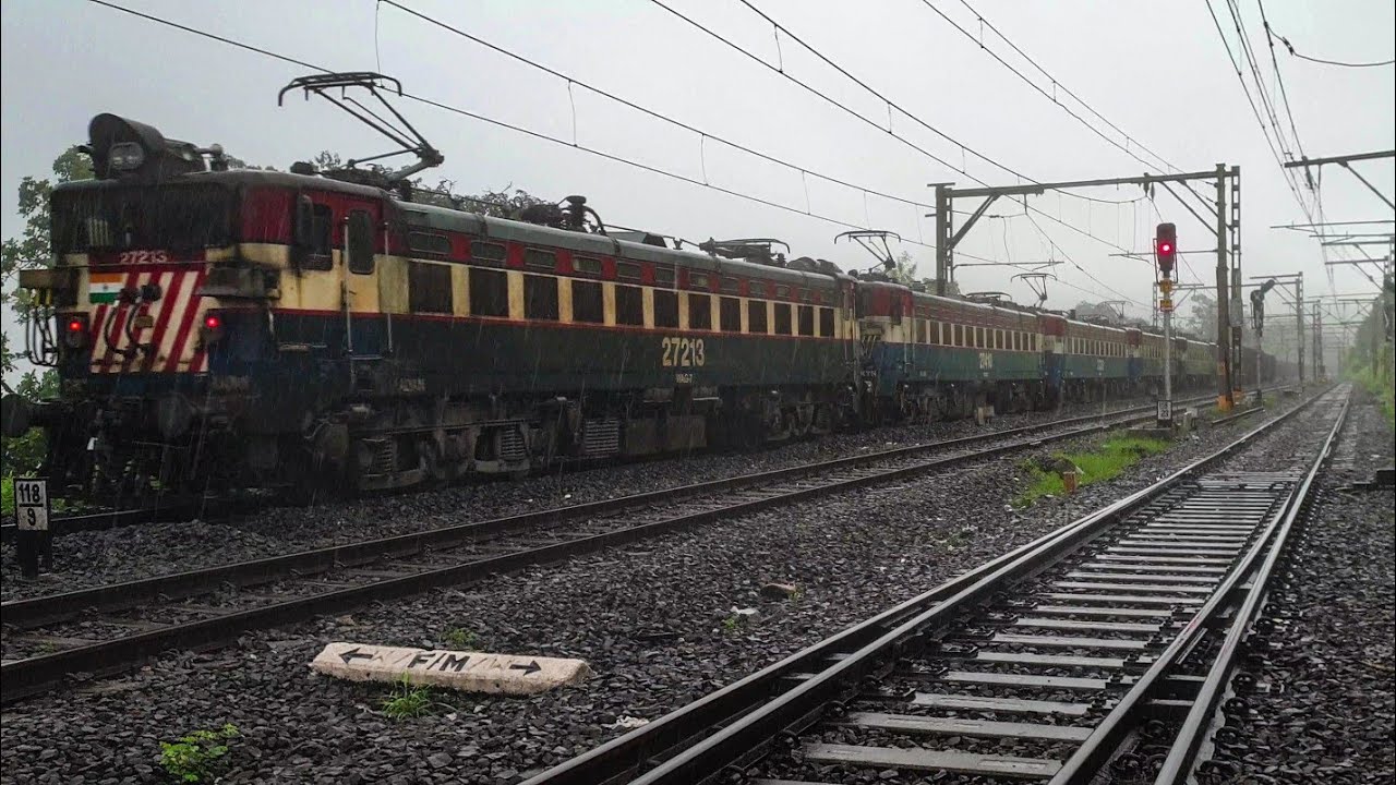 6 WAG7 Engines pushing loaded Freight in Bhor Ghat | Indian Railways
