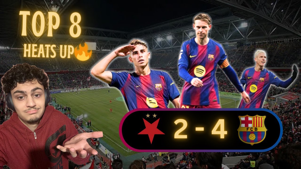 TOP 8 RACE IS On.. but at what cost? | Slavia Prague 2-4 FC Barcelona