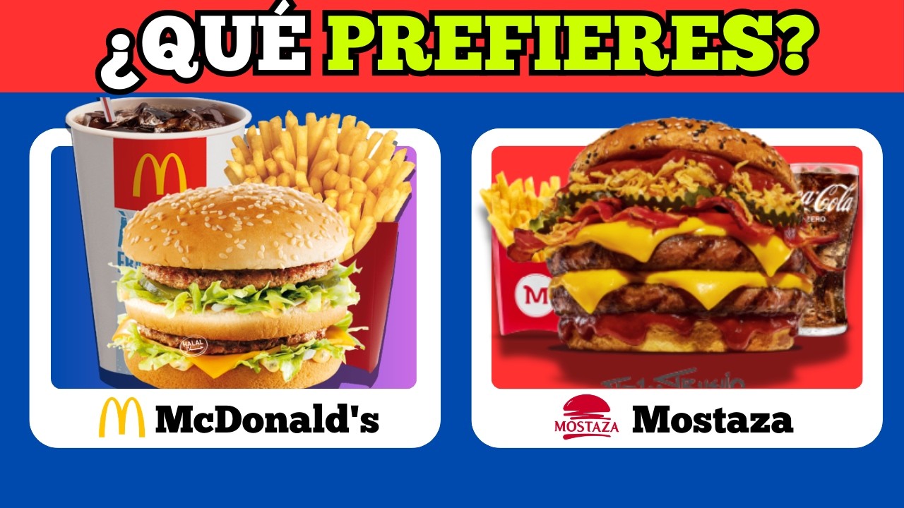 ¿QUÉ PREFIERES? 🍔🍟 COMIDA CHATARRA | SOLO LOS VALIENTES ELIGEN