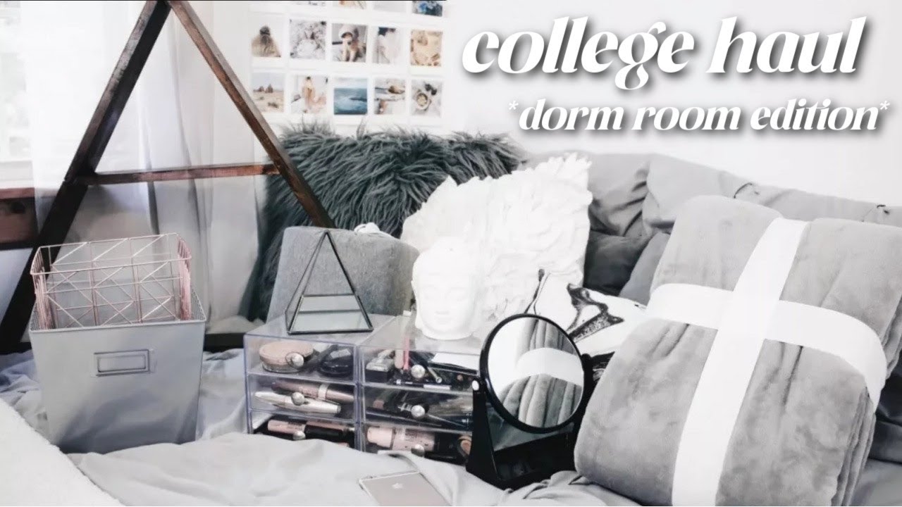 *huge* aesthetic college dorm haul | freshmen year