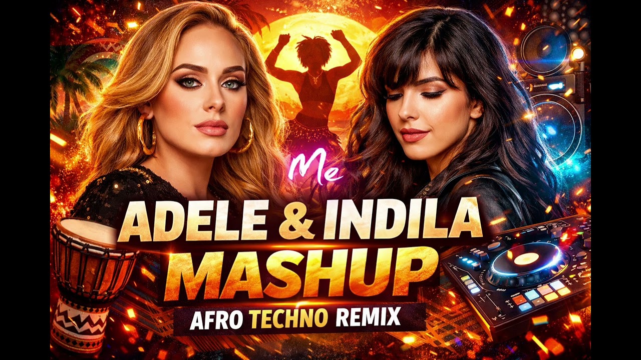 Adele & Indila | Lyrics video (Afro techno Mashup remix 2026)