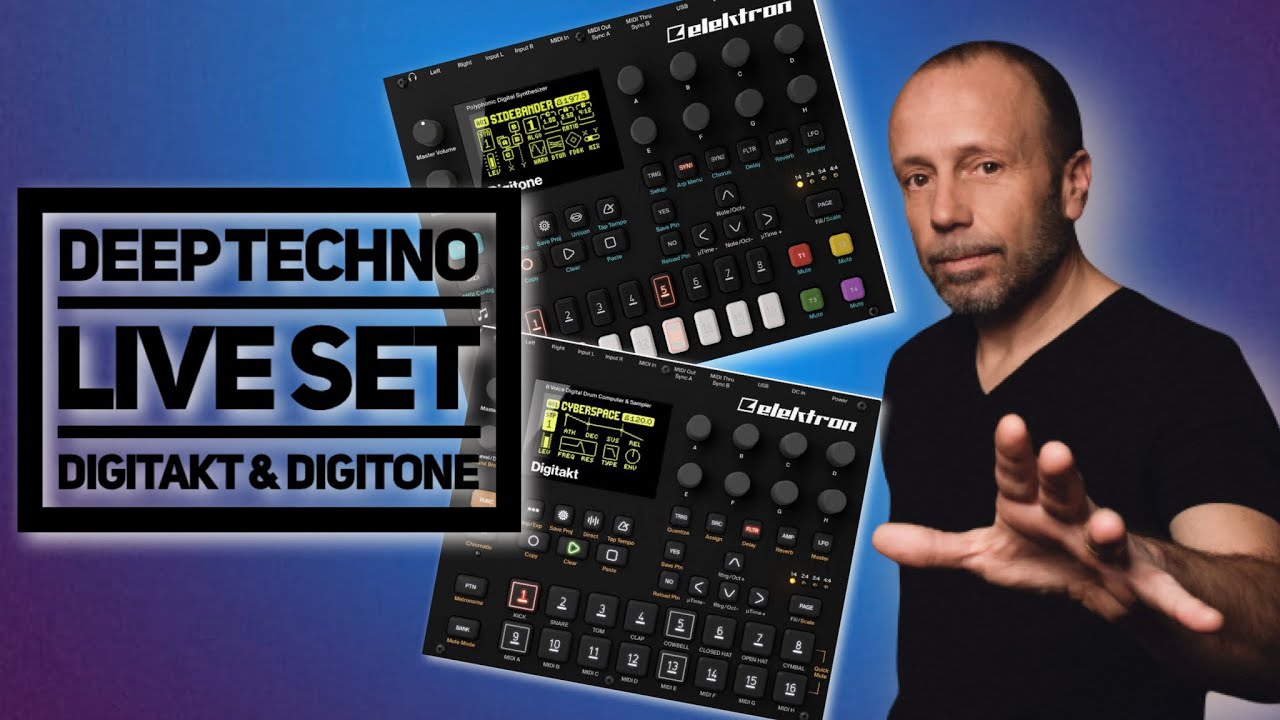 Alex Fain - 82 min live set - with #digitakt and #digitone ( deep tech house  old school)