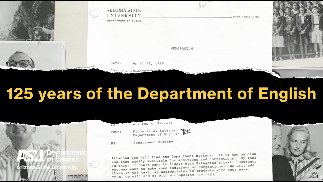 What we learned in the archives | ASU English at 125