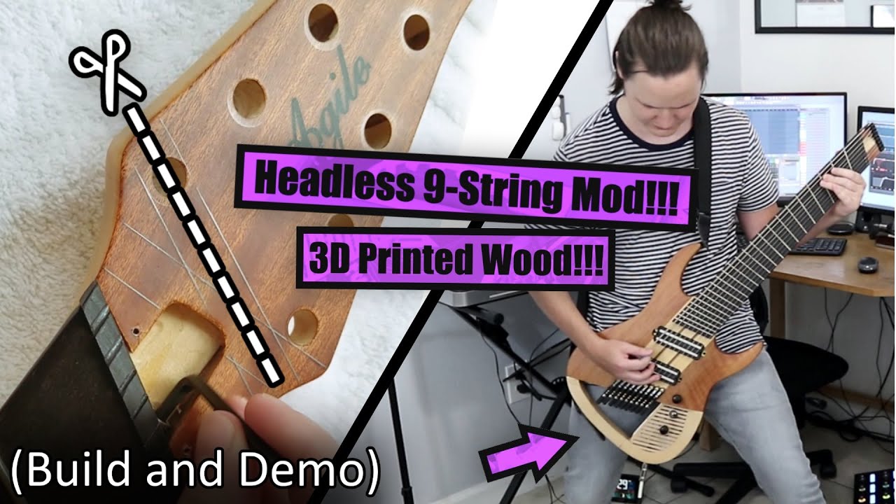 9-String Guitar Headless Conversion