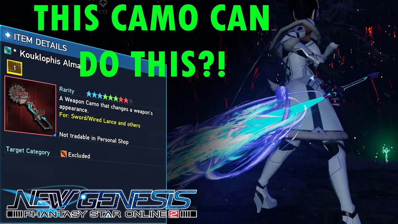 PSO2:NGS THE KOUKLOPHIS CAMO CAN DO THIS?!