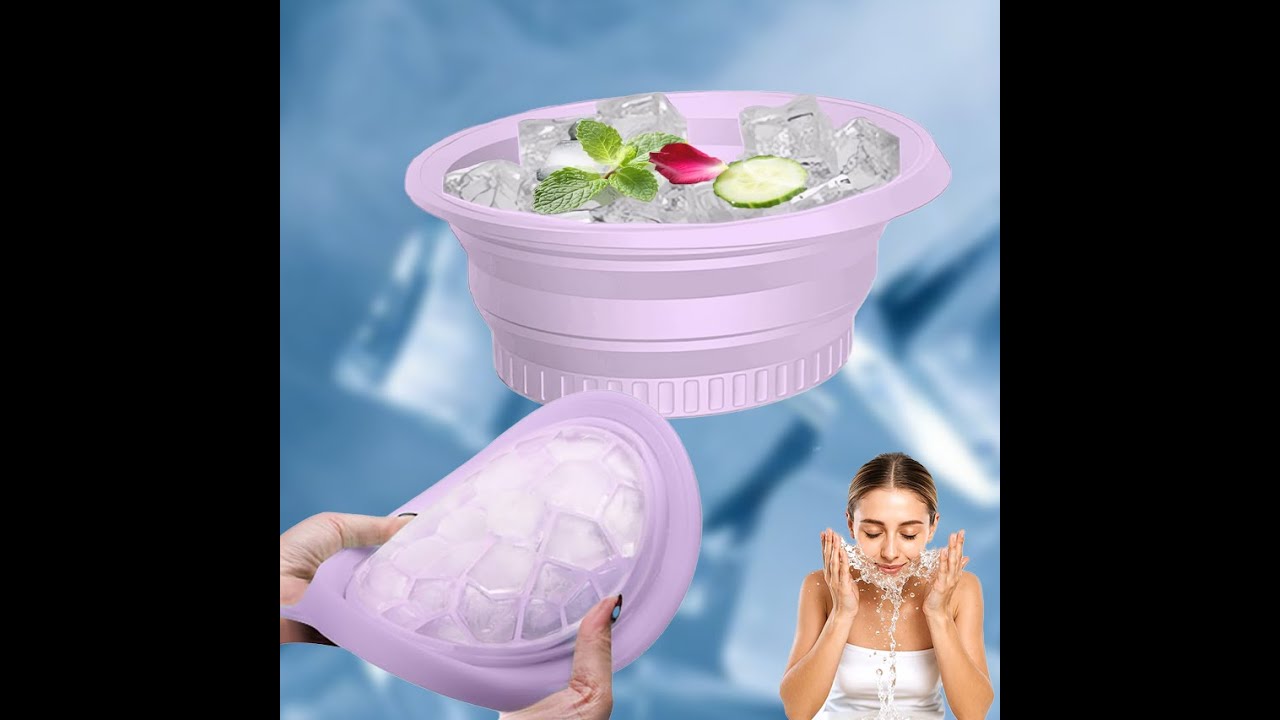Silicone Face Bowl for Ice with Built-in Icetray