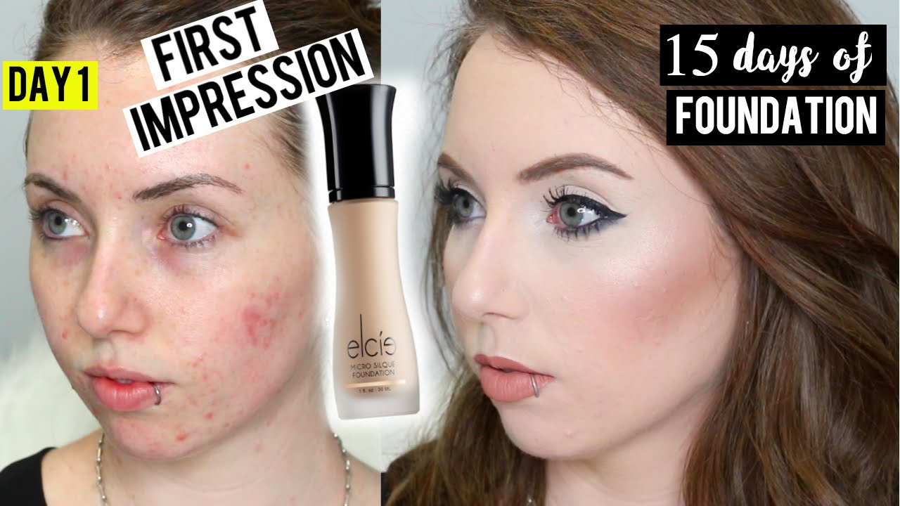 ELCIE MICRO SILQUE Foundation {First Impression Review & Demo} 15 DAYS OF FOUNDATION