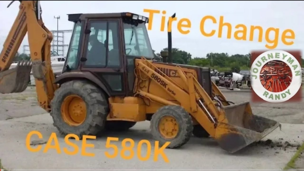 Case 580K Tire Change