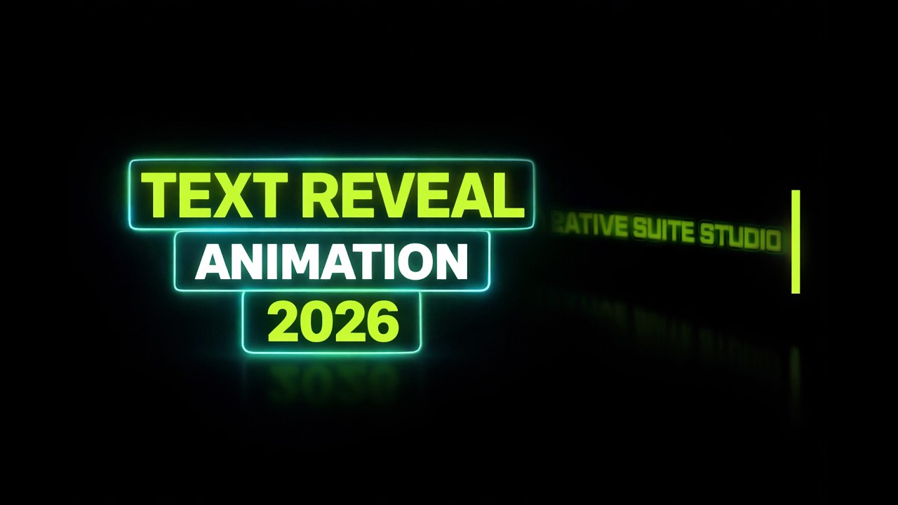 Text Reveal Premiere Pro 2026