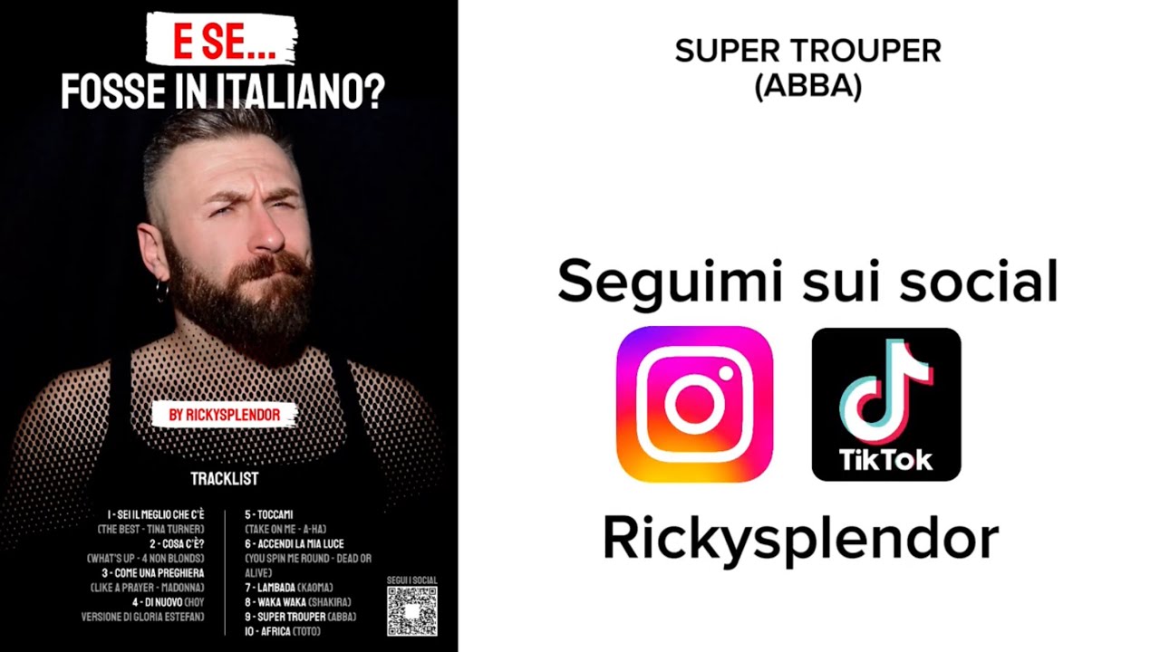 Super Trouper  - ABBA - versione italiana by Rickysplendor (lyrics video)