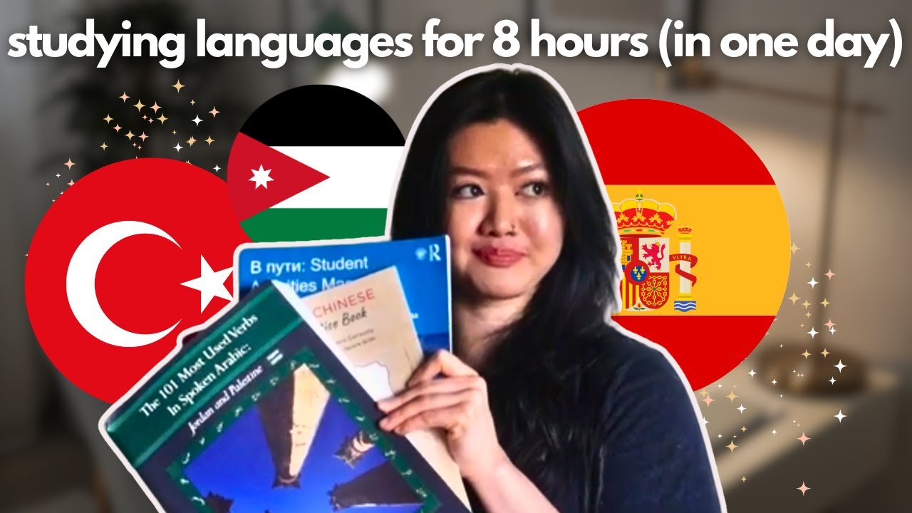 My INTENSE 8 hour language learning study routine (vlog) (Spanish, Arabic, Turkish learning)