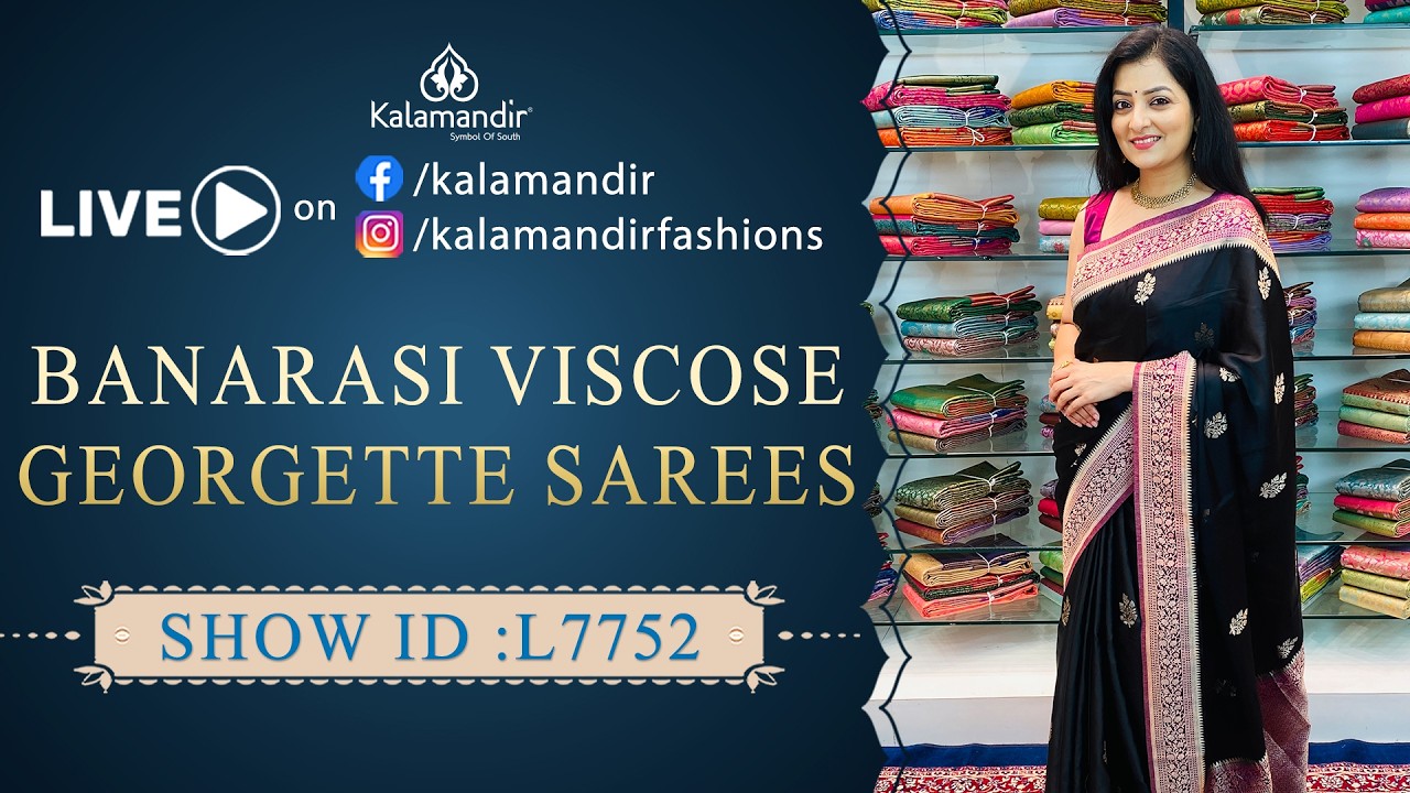 Exclusive Banarasi Viscose Georgette Sarees @ Flat Price | 9852 9852 99 | Kalamandir Sarees LIVE