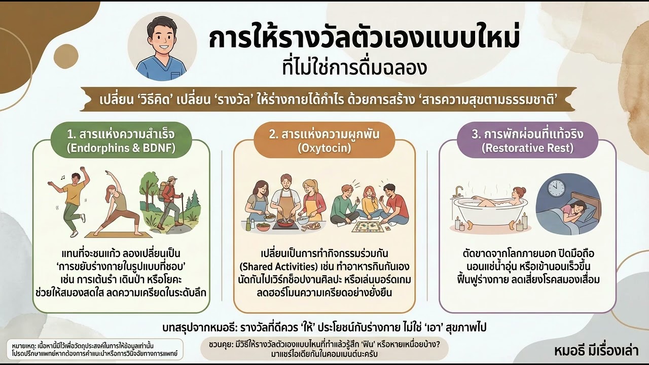 การให้รางวัลตัวเองแบบใหม่ ที่ไม่ใช่การดื่มฉลอง