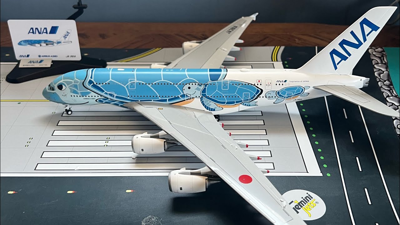 JC Wings 1/200 ANA Airbus A380 FLYING HONU UNBOXING & MODEL REVIEW !