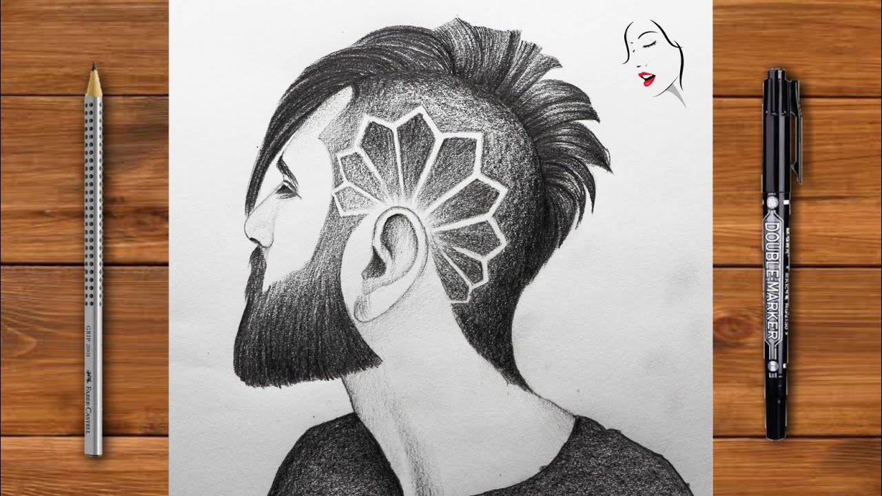How to Draw a Boy Haircut Drawing for Beginners | Drawing Boy | Sketch | Learn To draw | How to Draw