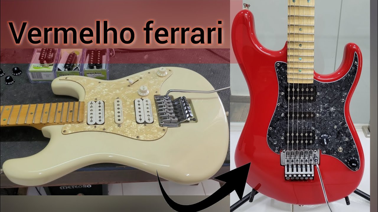 Tagima E1 - Pintura Vermelho ferrari + Captadores Sergio Rosar