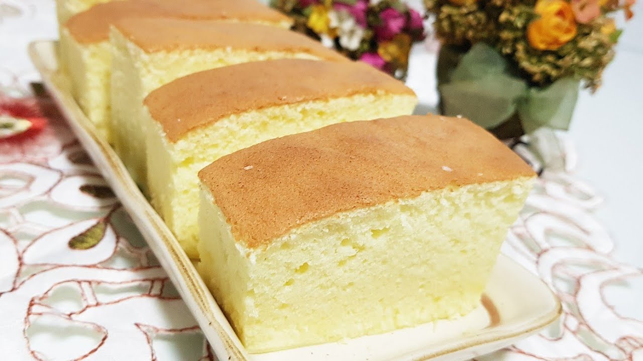 RECEITA DE BOLO CASTELLA ( KASUTERA) - FAMOSO BOLO FOFINHO JAPONÊS COM 5 INGREDIENTES