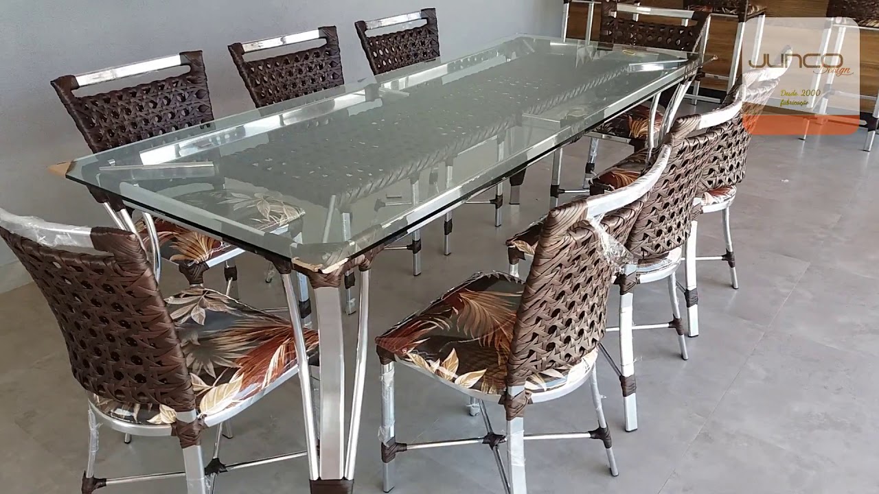 MESA DE JUNCO COM 8 CADEIRAS ENTREGUE NA CIDADE DE ARAÇATUBA SP
