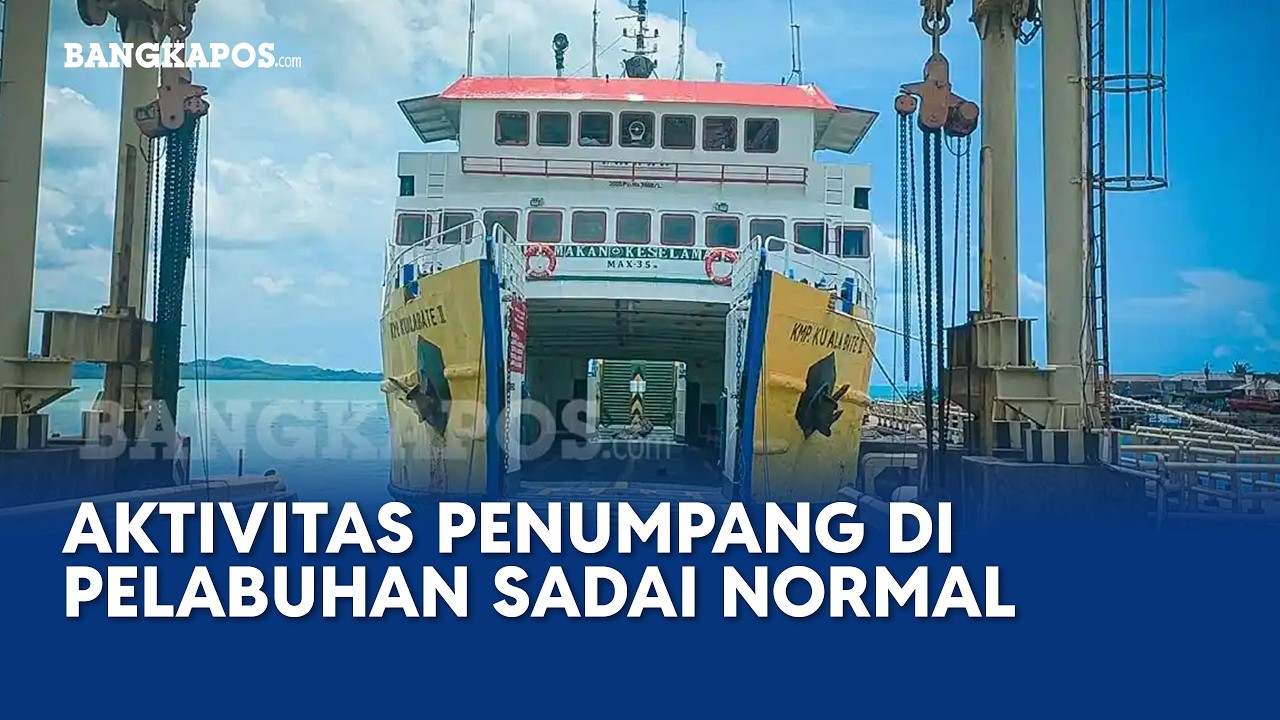 Aktivitas Penumpang di Pelabuhan Sadai Masih Normal, Lonjakan Diprediksi Mulai 2–3 Hari ke Depan