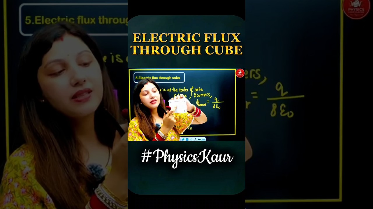Electric Flux Made Easy 💡 | Cube Question Explained in 3 Mins | NEET 2026 Physics
