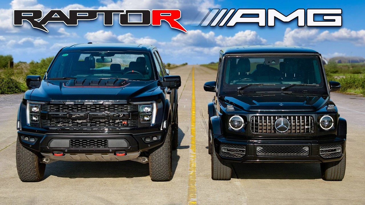 Ford F-150 Raptor R vs AMG G63: ARRANCONES