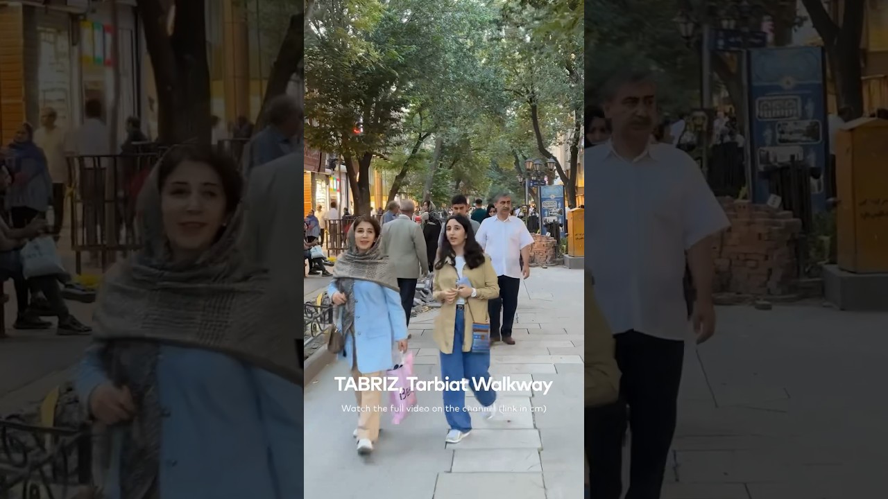 IRAN🇮🇷Street Walk tour in TABRIZ #streetwalk #walking #iran #walkingtour #tabriz #streetfood