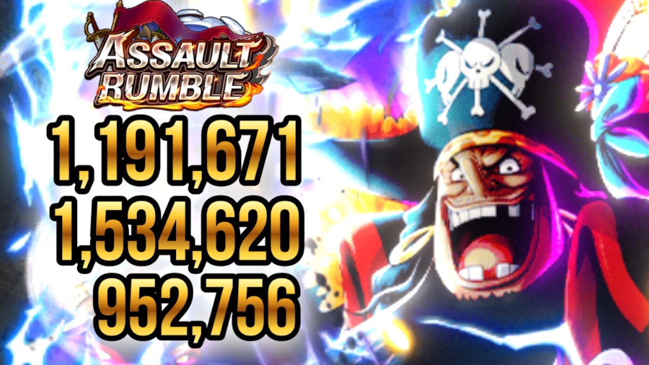[OPTC] ASSAULT RUMBLE MY HIGHEST DAMAGE TEAMS - ONE PIECE TREASURE CRUISE