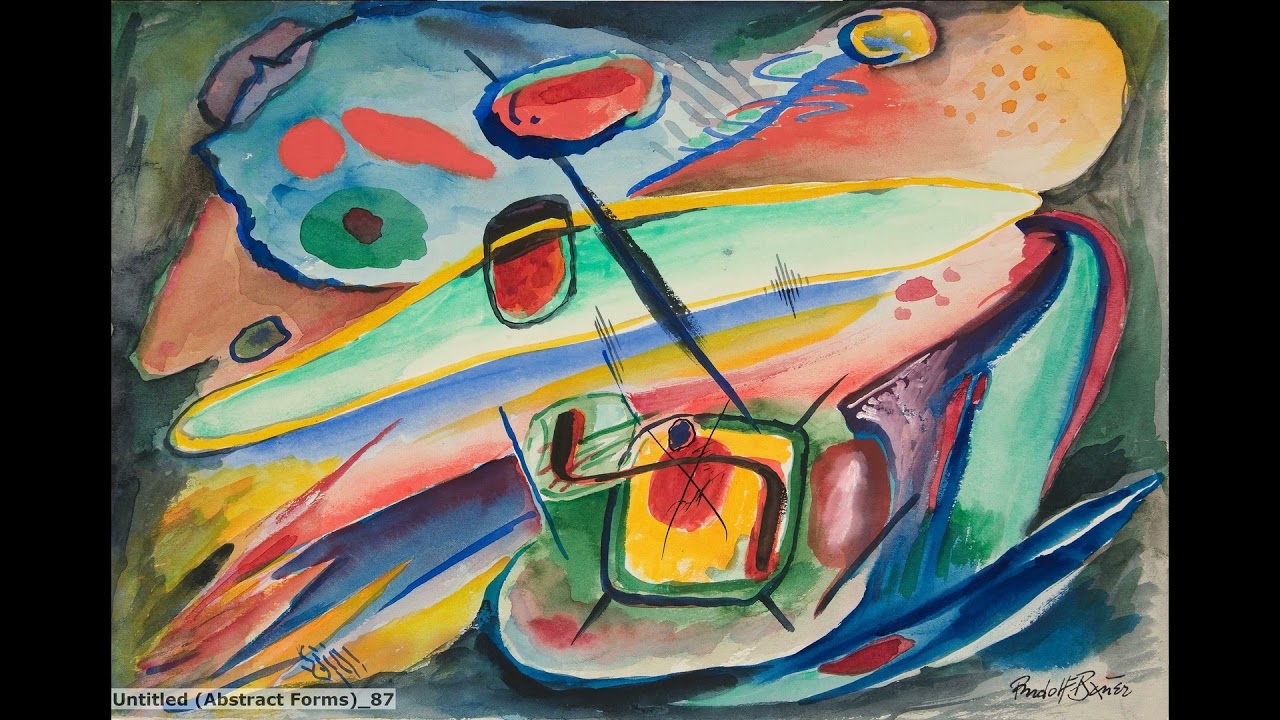 Paintings Rudolf Bauer - Artworks and Sketches.