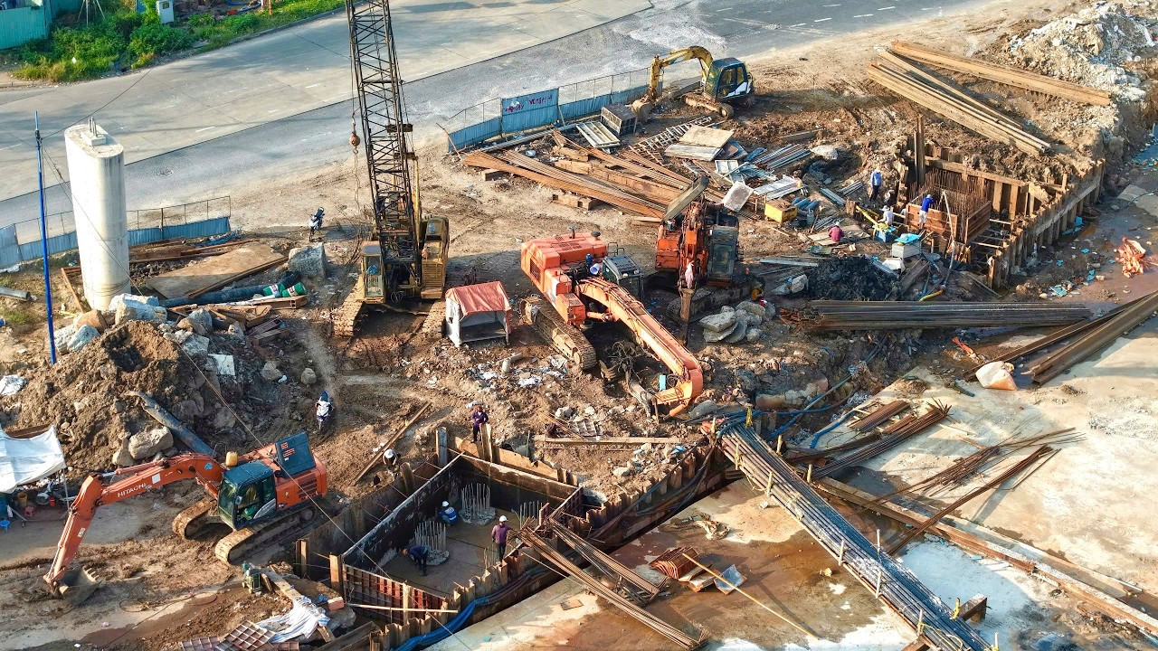 Nút giao An Phú và tuyến mở rộng đường dẫn cao tốc HCM Long Thành ngày 15/03/2026.