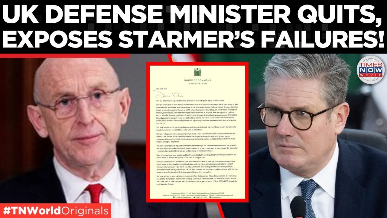BREAKING: UK Defence Minister John Healey Resigns In Explosive Funding Dispute with Starmer