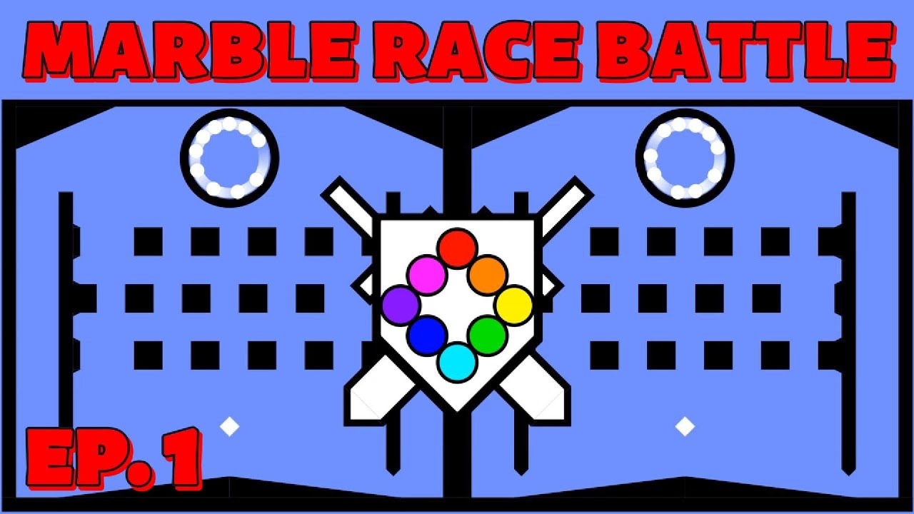 Marble Race Battle EP. 1 in Algodoo