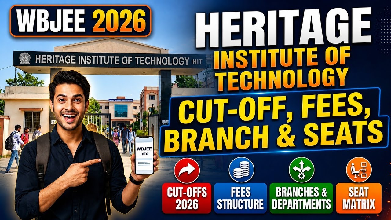 Heritage Institute of Technology (HIT) WBJEE 2026 | Cut-off, Fees, Branches & Seats 🚀